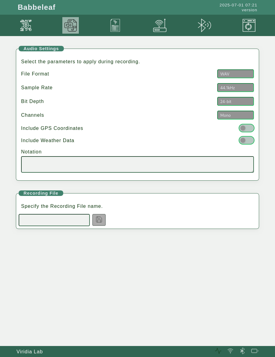 Audio Panel