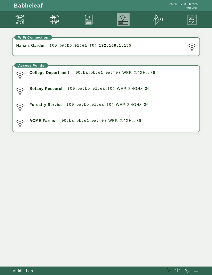 WiFi Panel